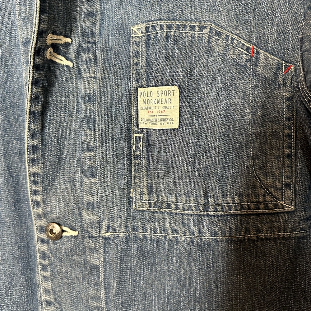 Polo Sport Ralph Lauren Workwear Vintage Denim jacket - Picture 2 of 6
